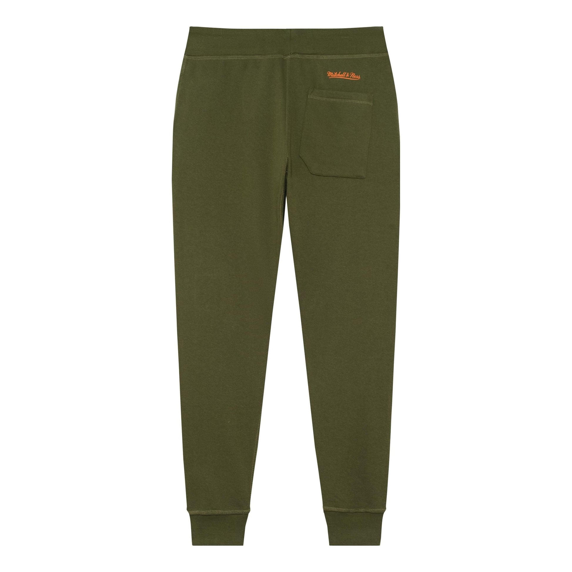 Mitchell & Ness x NBA Chicago Bulls Script Flight Pants 'Olive Green' BMSPDP22085-CBUOLIV