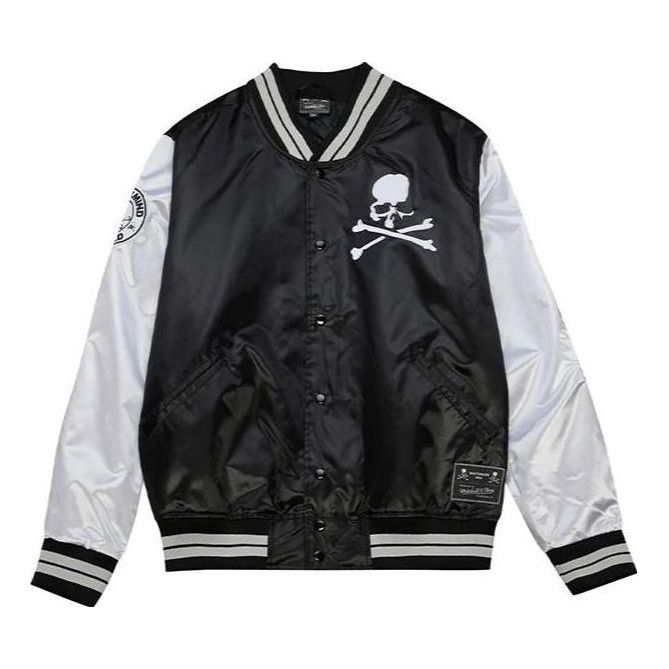 Mitchell & Ness x Mastermind World Lightweight Satin Jacket 'Black White' SJKT7530-CLBYYPPPBLCK