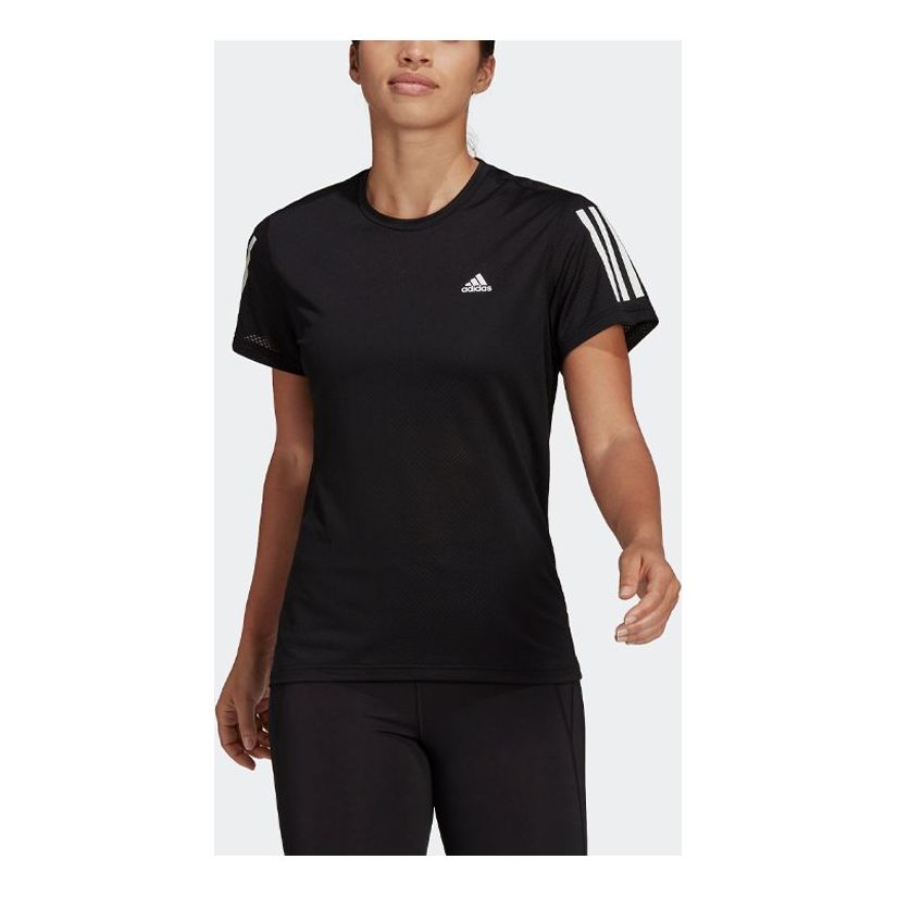 (WMNS) adidas Own the Run Cooler T-Shirt Asia Sizing 'Black' H59273