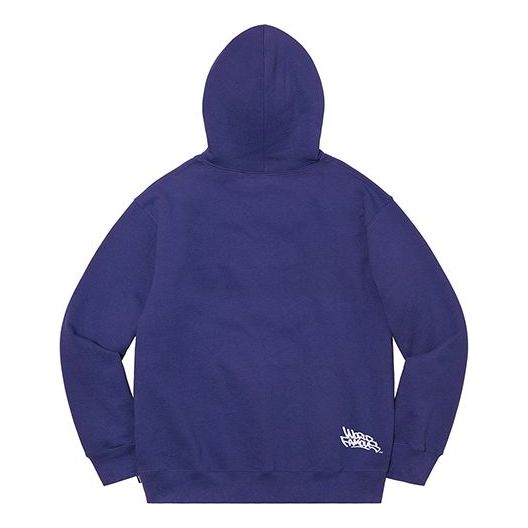 Supreme Handstyle Hooded Sweatshirt 'Purple White' SUP-SS21-659