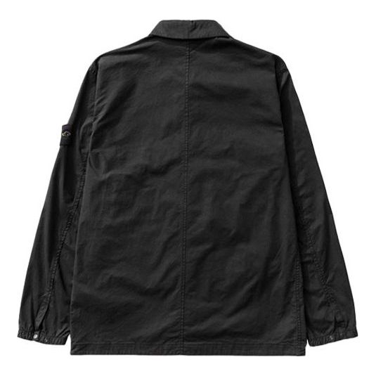 STONE ISLAND Cotton Overshirt 'Black' 751510610-V0029