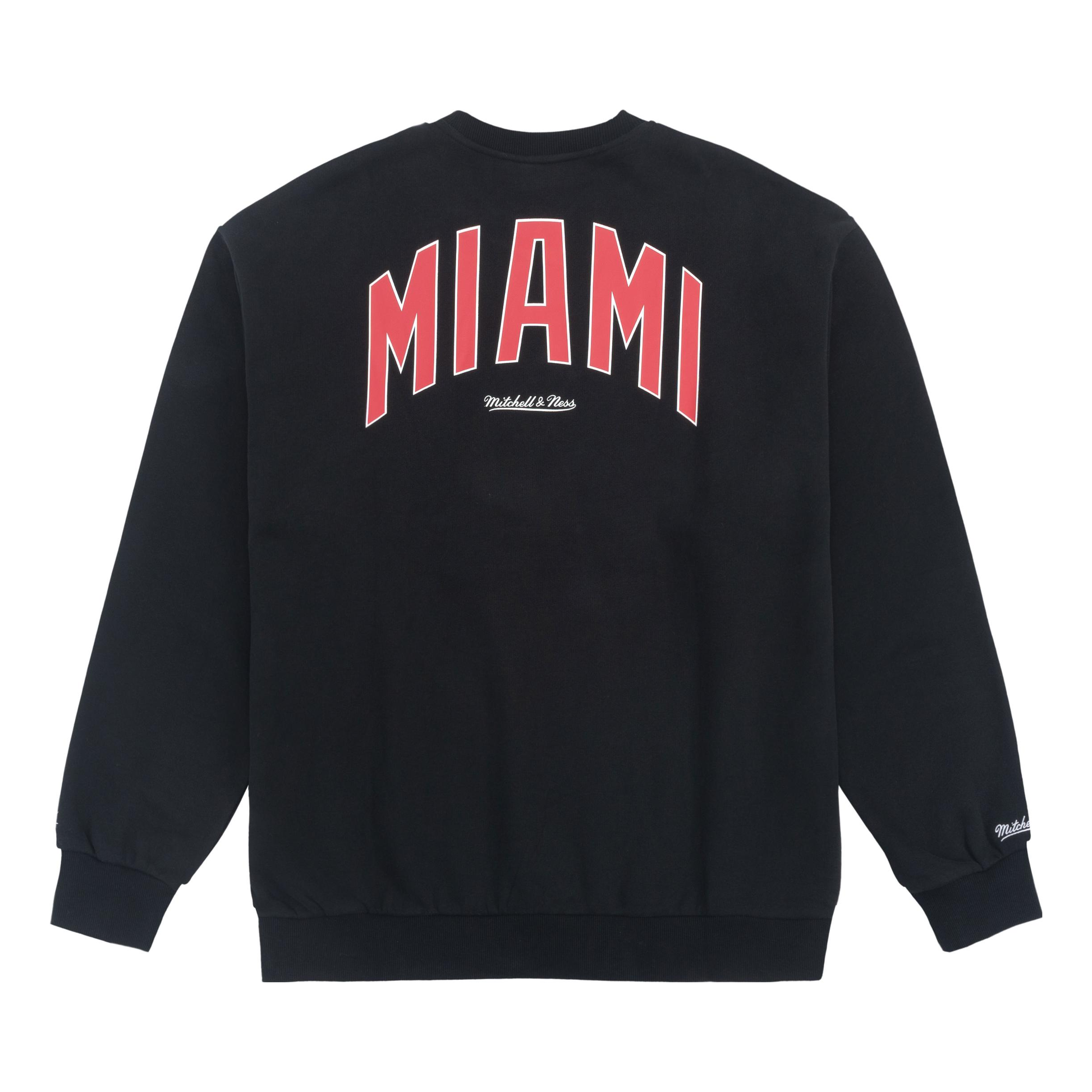 Mitchell & Ness x NBA Miami Heat Sweatshirt 'Black' MNJYFWHD23092009