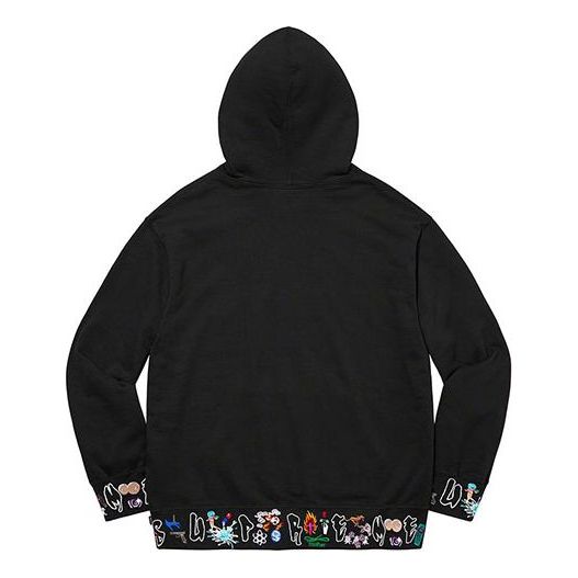 Supreme AOI Icons Hooded Sweatshirt 'Black' SUP-FW21-357