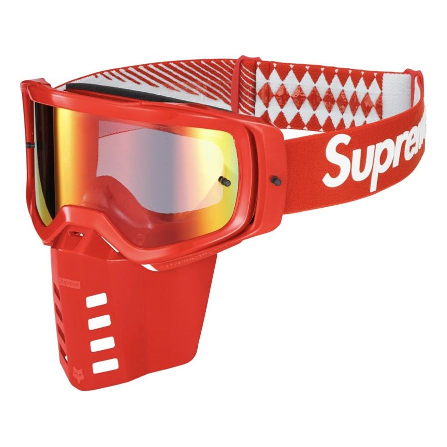 Supreme x Fox Racing Moto Goggles 'Red White' 32751-003-OS