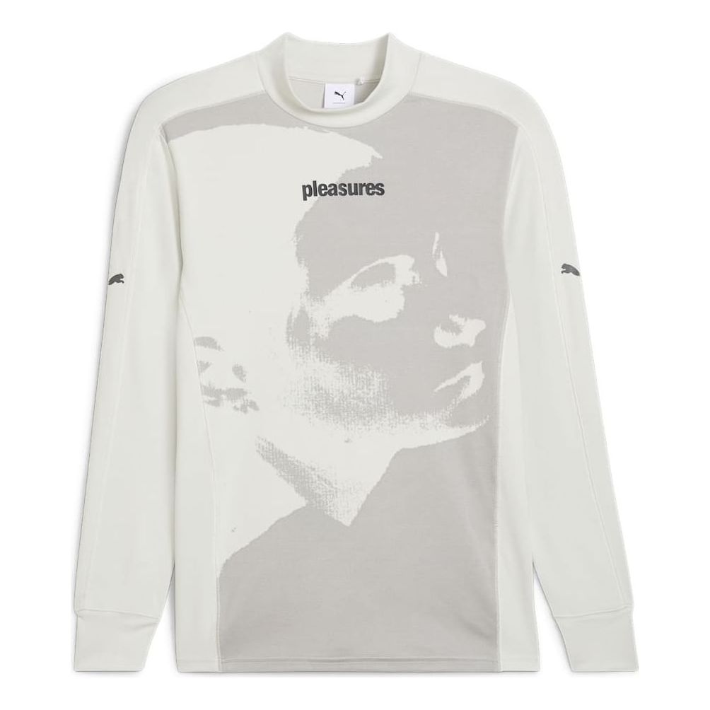 PUMA x PLEASURES Base Long Sleeve T-shirt 'Warm White' 624097-65