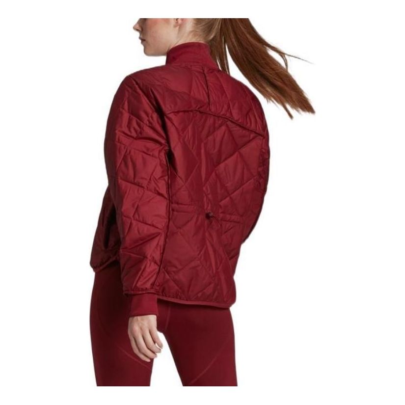 (WMNS) adidas Karlie Kloss Light Padded Jacket Asia Sizing 'Burgundy' GT5989