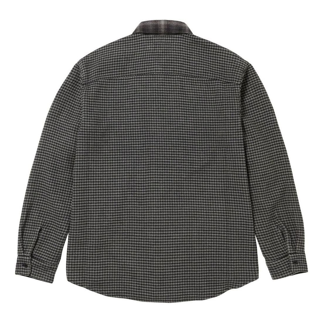 Supreme Houndstooth Plaid Flannel Shirt 'Black Grey' SUP-FW23-261