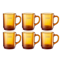 Supreme Duralex Glass Mugs (Set of 6) 'Gold' SUP-SS23-07