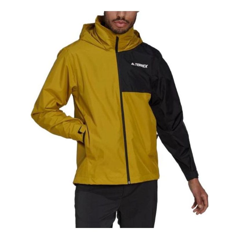 adidas Terrex Multi RAIN.RDY Two-Layer Rain Jacket Asia Sizing 'Green Black' HI1626