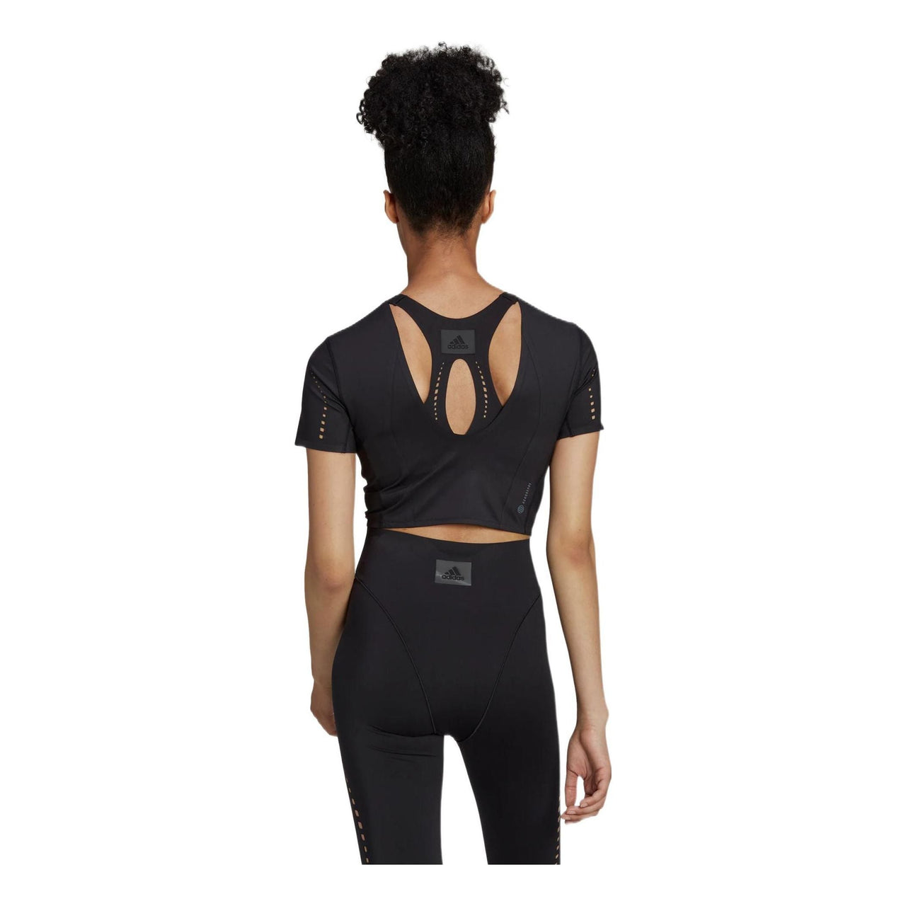 (WMNS) adidas Solid Active Crop Top Asia Sizing 'Black' HD8951