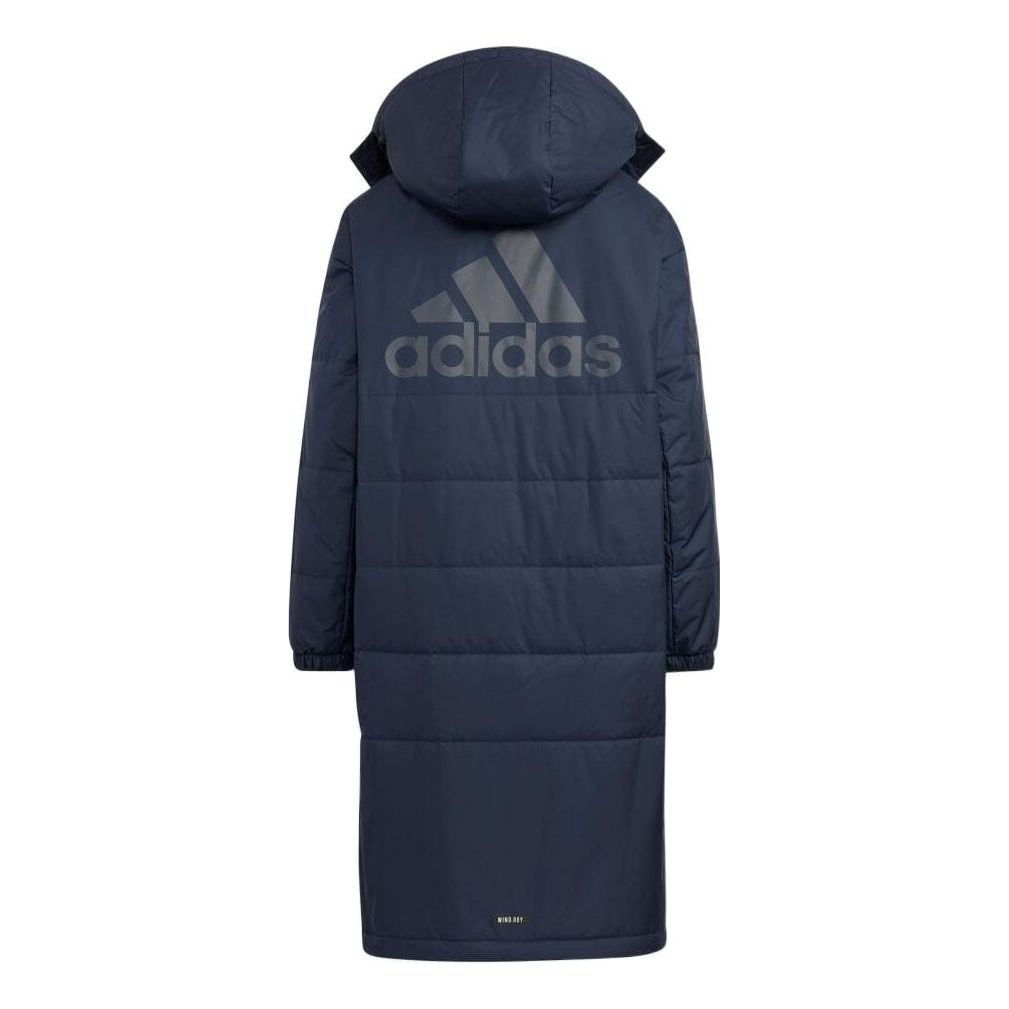 (GS) adidas BOA Long Coat Asia Sizing 'Black White' HM7169