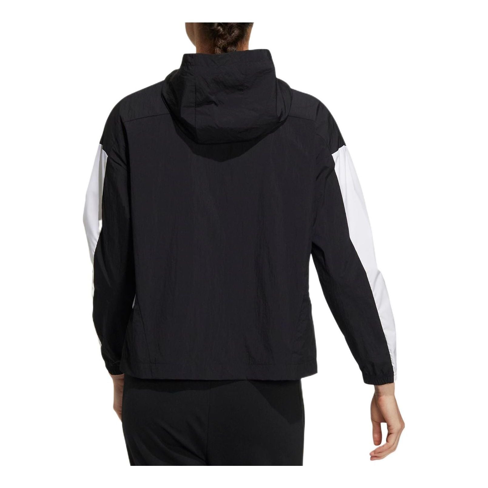 (WMNS) adidas UST Woven Jacket Asia Sizing 'Black White' HM5276