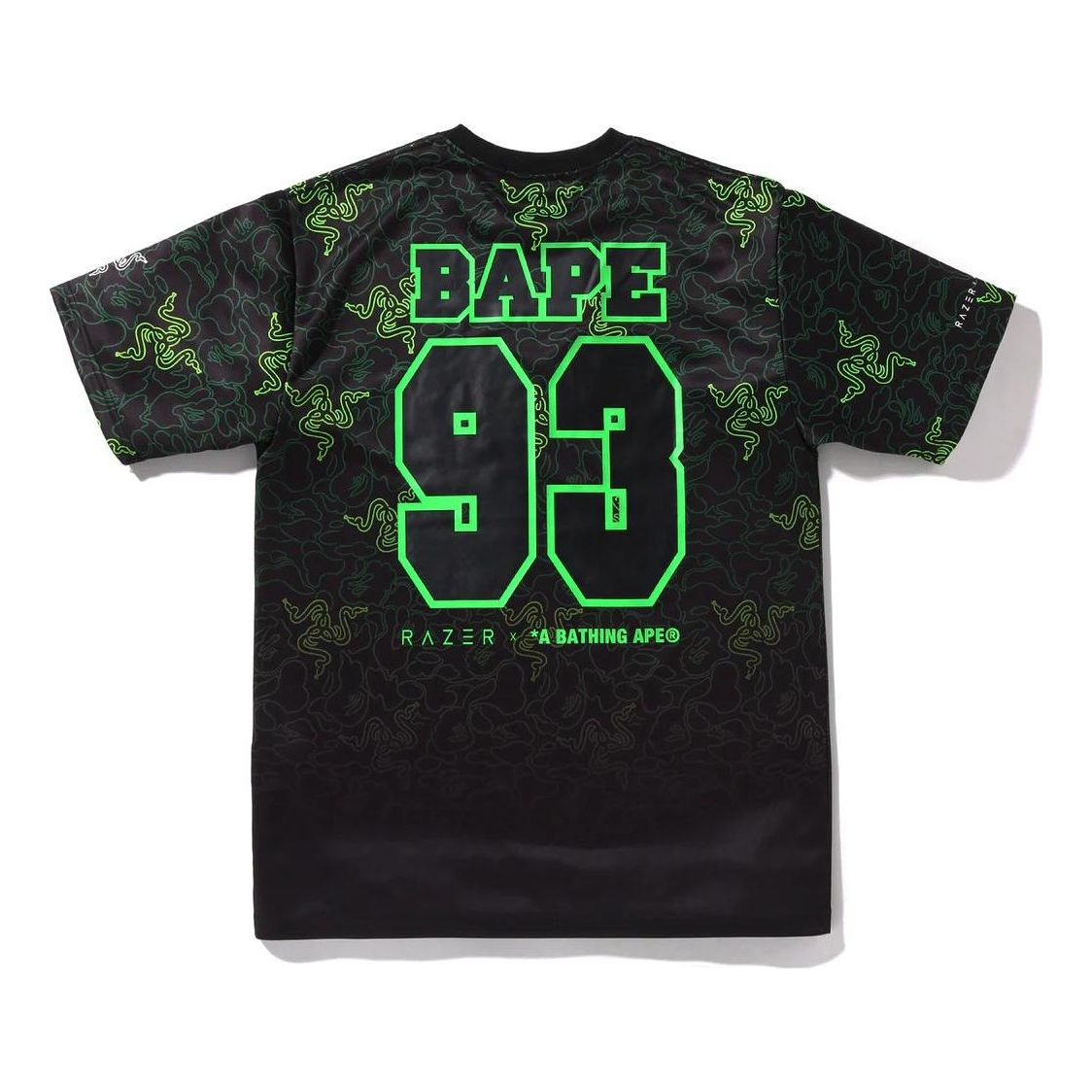 A Bathing Ape BAPE x RAZER Neon Camo T-Shirt 'Black' 1I23-109-904
