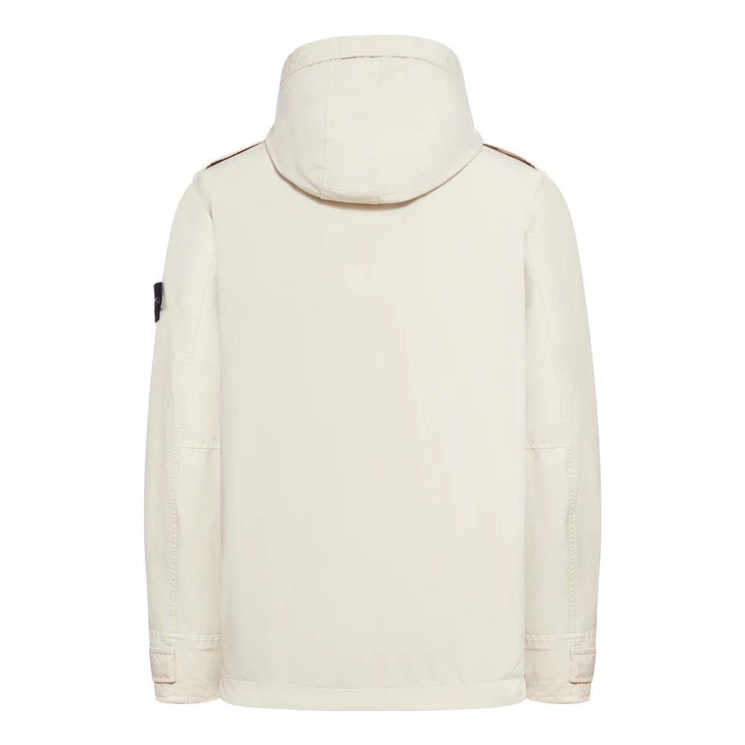 STONE ISLAND High-neck Hooded Jacket 'Plaster' 791541349-V0097