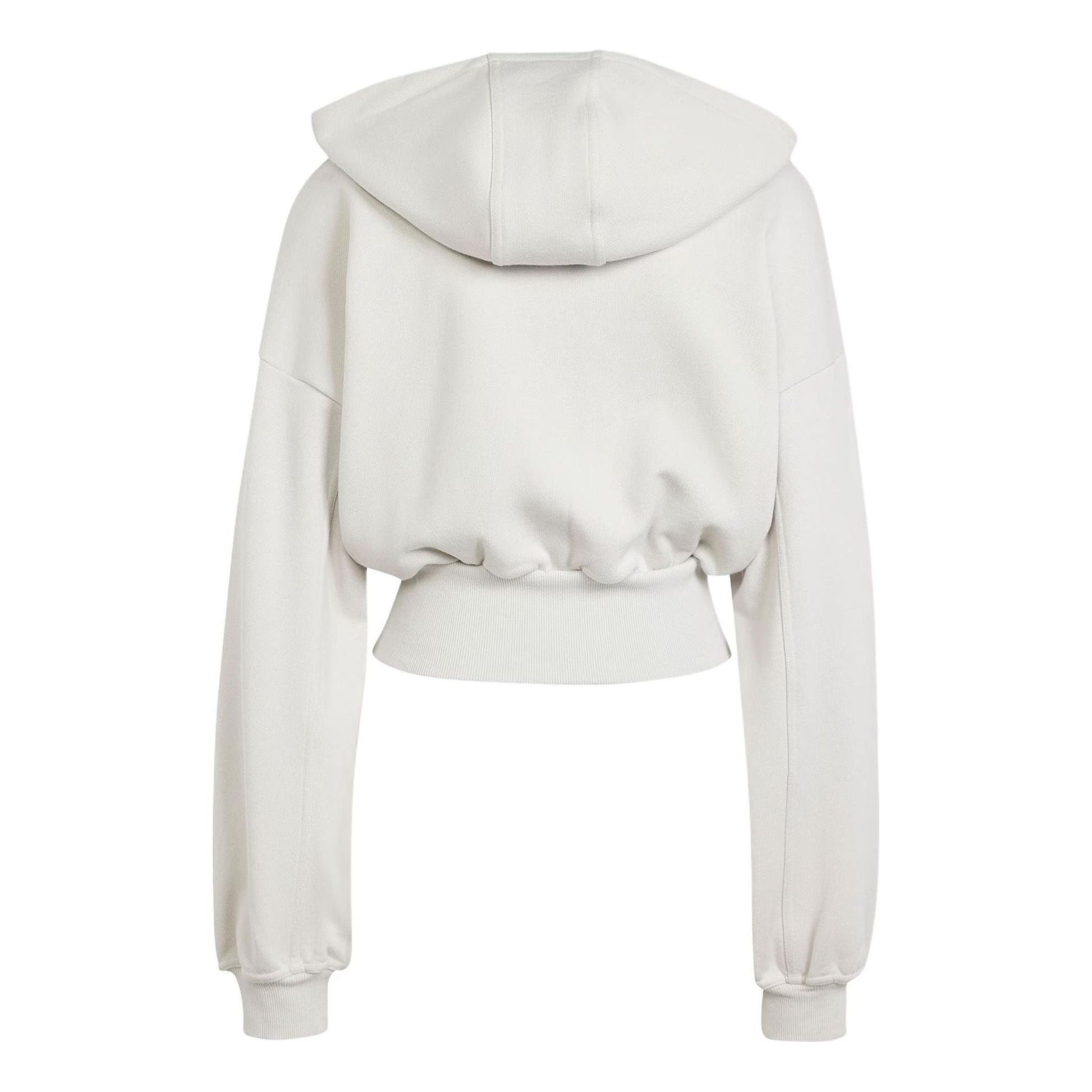 adidas By Stella Mccartney Cropped Zip Hoodie Asia Sizing 'Chalk Pearl' IT8268