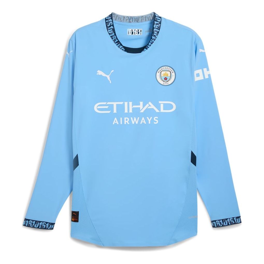 PUMA Manchester City 2024/25 Authentic Home Long Sleeves Jersey 'Blue' 775183-01