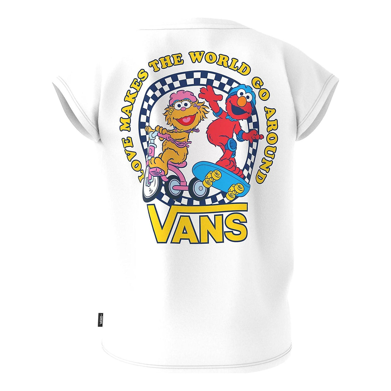 (GS) Vans x Sesame Street Knot T-Shirt 'White' VN000A7NWHT
