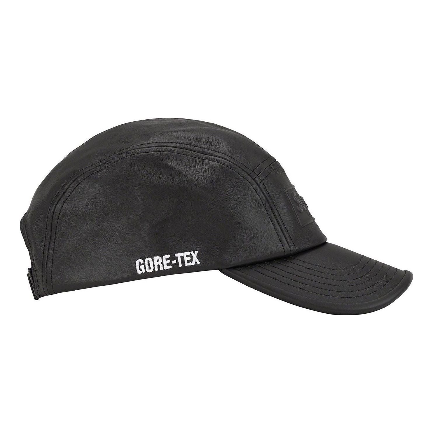 Supreme GORE-TEX Leather Camp Cap 'Black' SUP-SS22-782