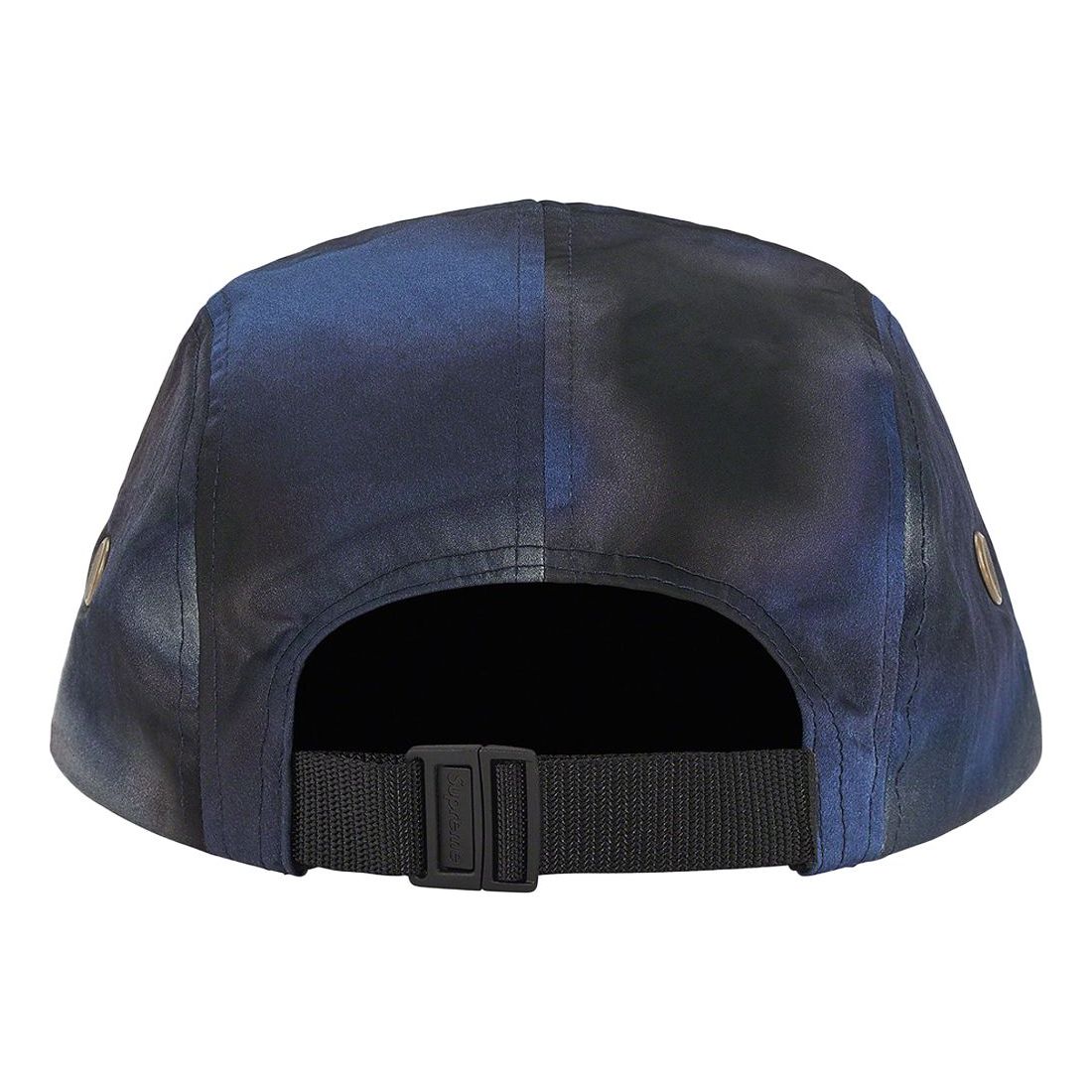 Supreme Washed Satin Camo Camp Cap 'Blue Black White' SUP-SS21-593
