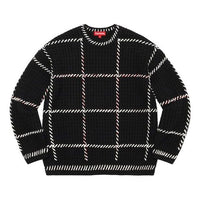 Supreme Quilt Stitch Sweater 'Black White' SUP-SS23-044