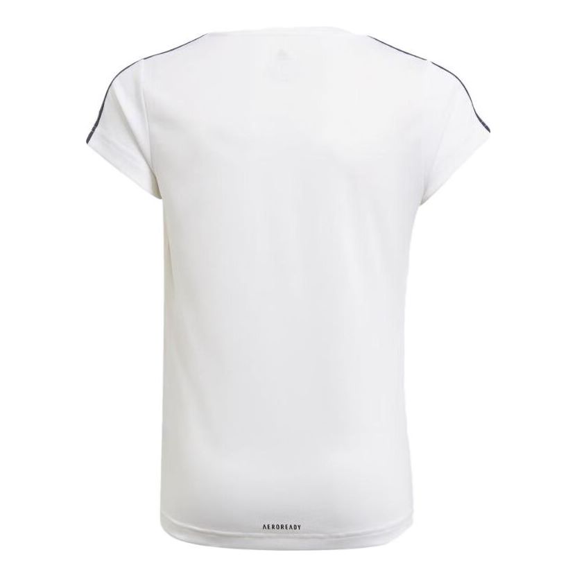 (GS) adidas Designed 2 Move 3-Stripes T-Shirt Asia Sizing 'White' GN1456