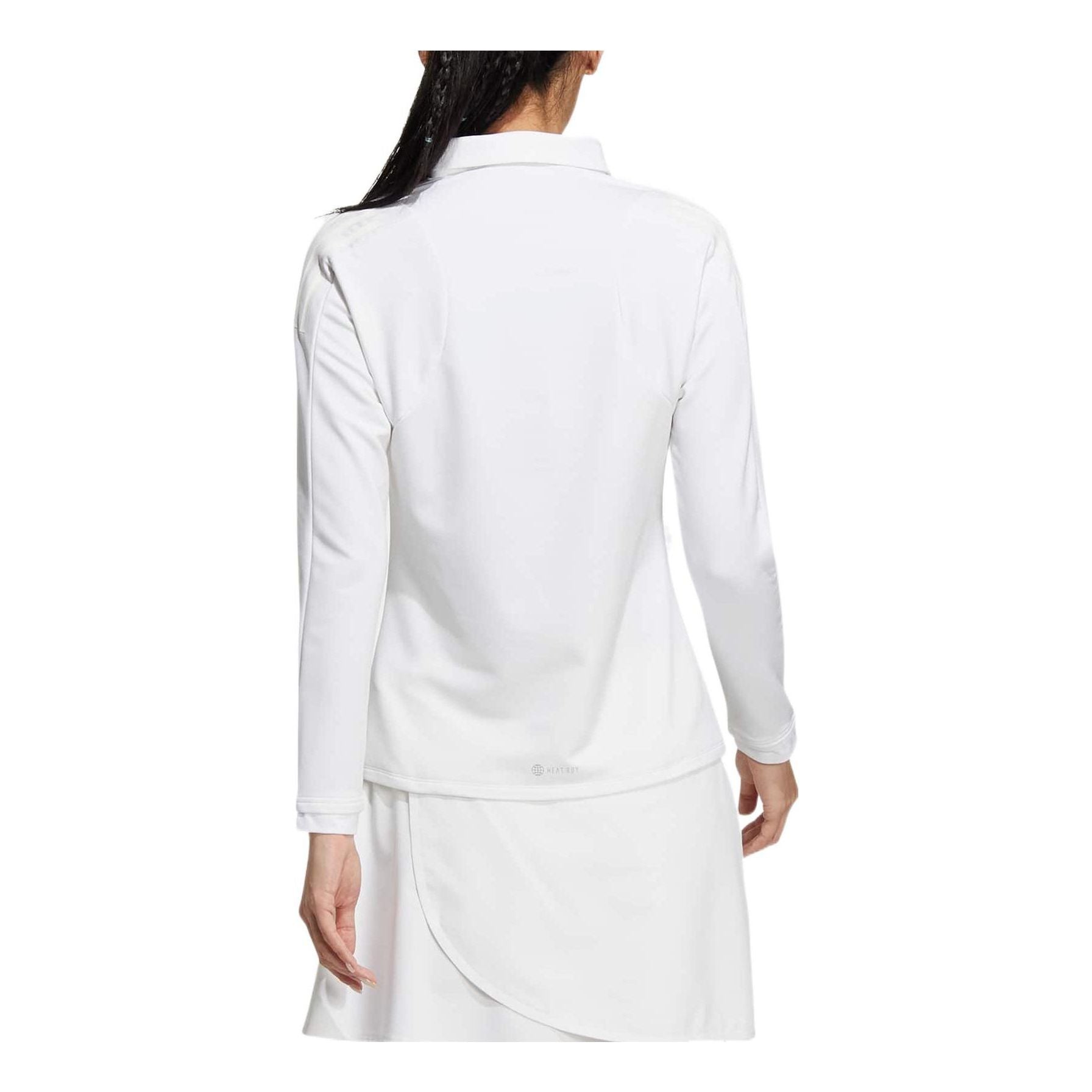 (WMNS) adidas Cold.rdy Long Sleeve Polo Shirt Asia Sizing 'White' HG1691