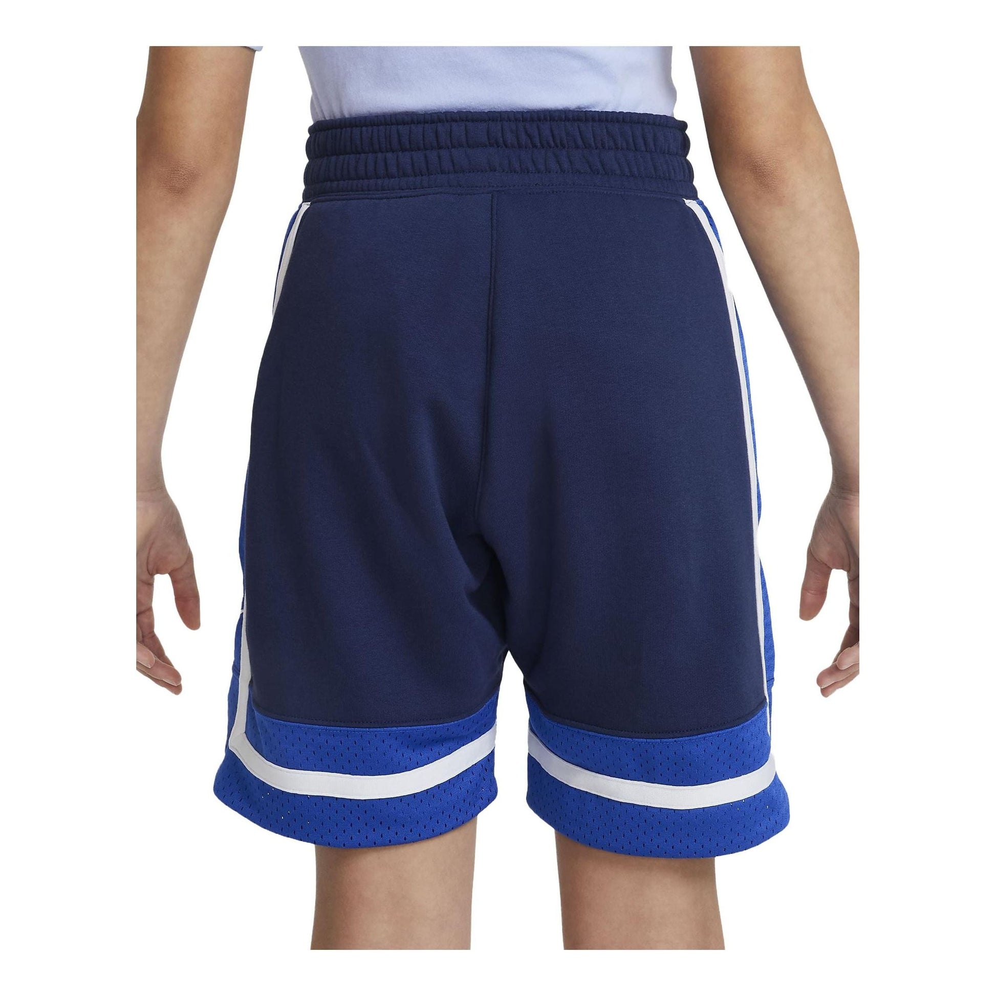(GS) Nike Fleece Basketball Shorts 'Blue White' FB1065-410