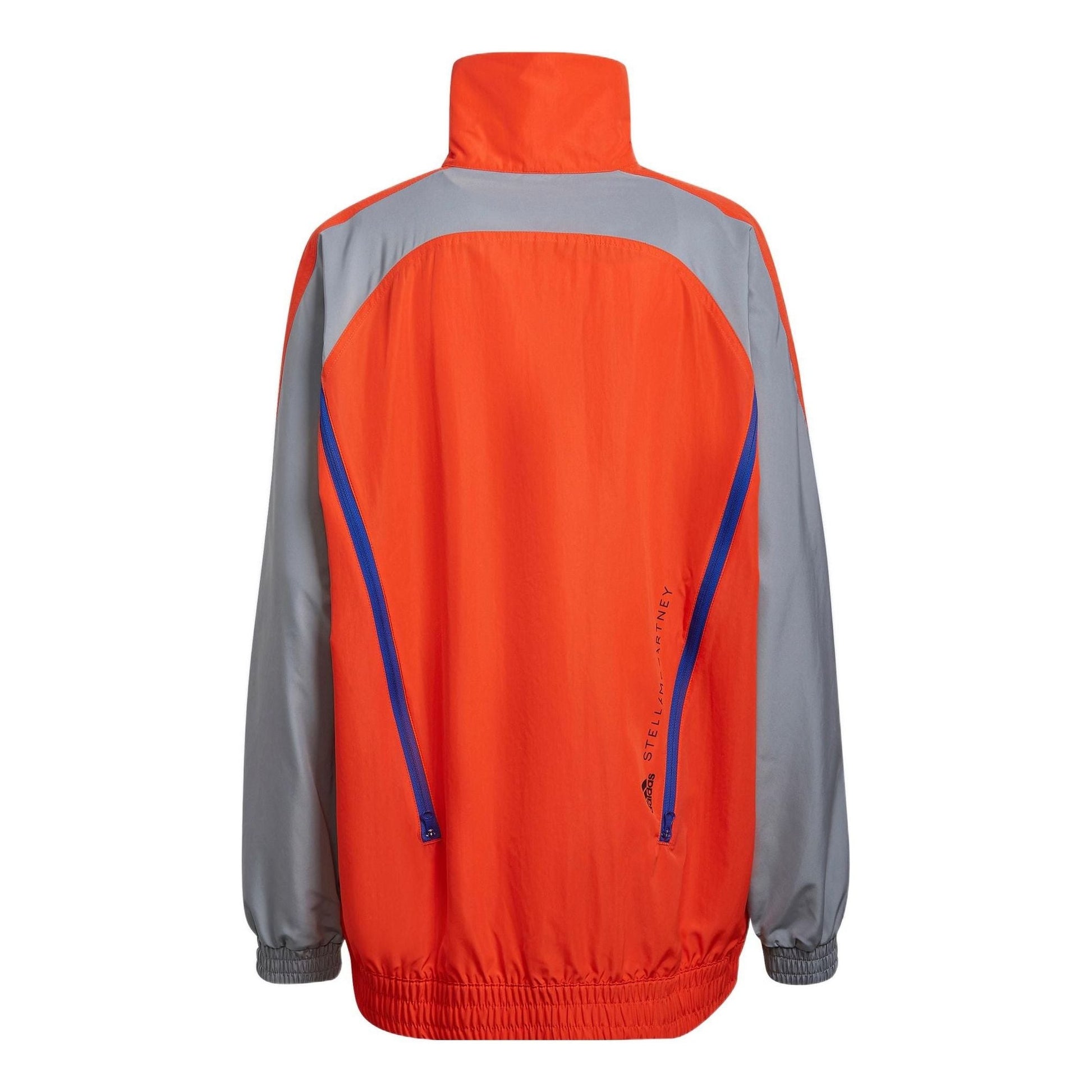(WMNS) adidas By Stella McCartney Color Blocked Track Jacket Asia Sizing 'Orange Grey' H59949