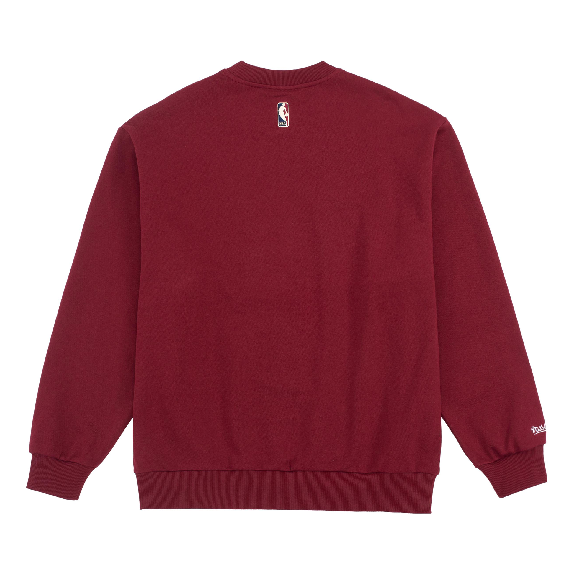Mitchell & Ness x NBA Miami Heat Logo Sweatshirt 'Red' MNJYFWHD23092002-RED
