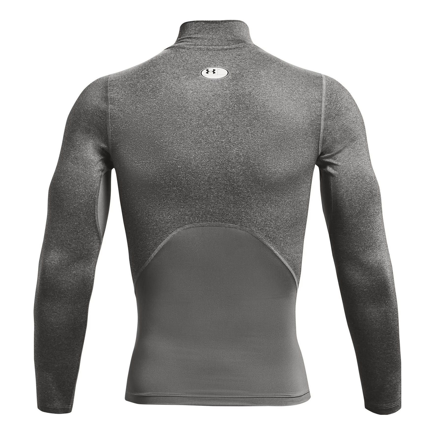 Under Armour HeatGear Compression Mock T-Shirt 'Carbon Heather Black' 1369606-090