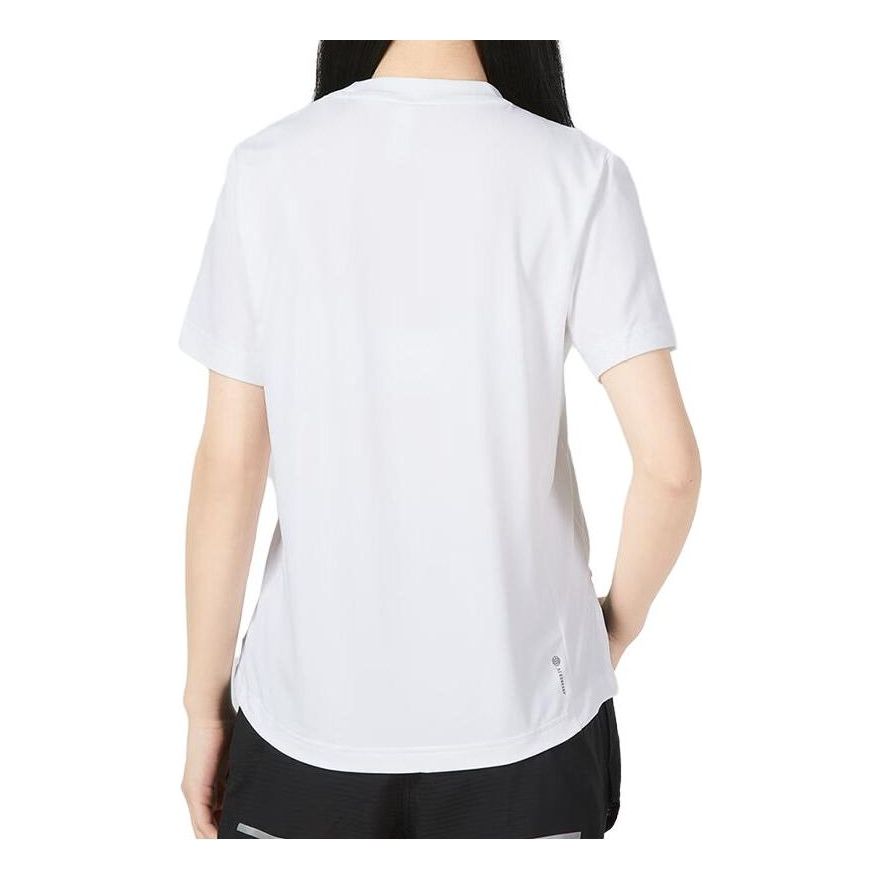 (WMNS) adidas D2T T-Shirt Asia Sizing 'White' HS8108