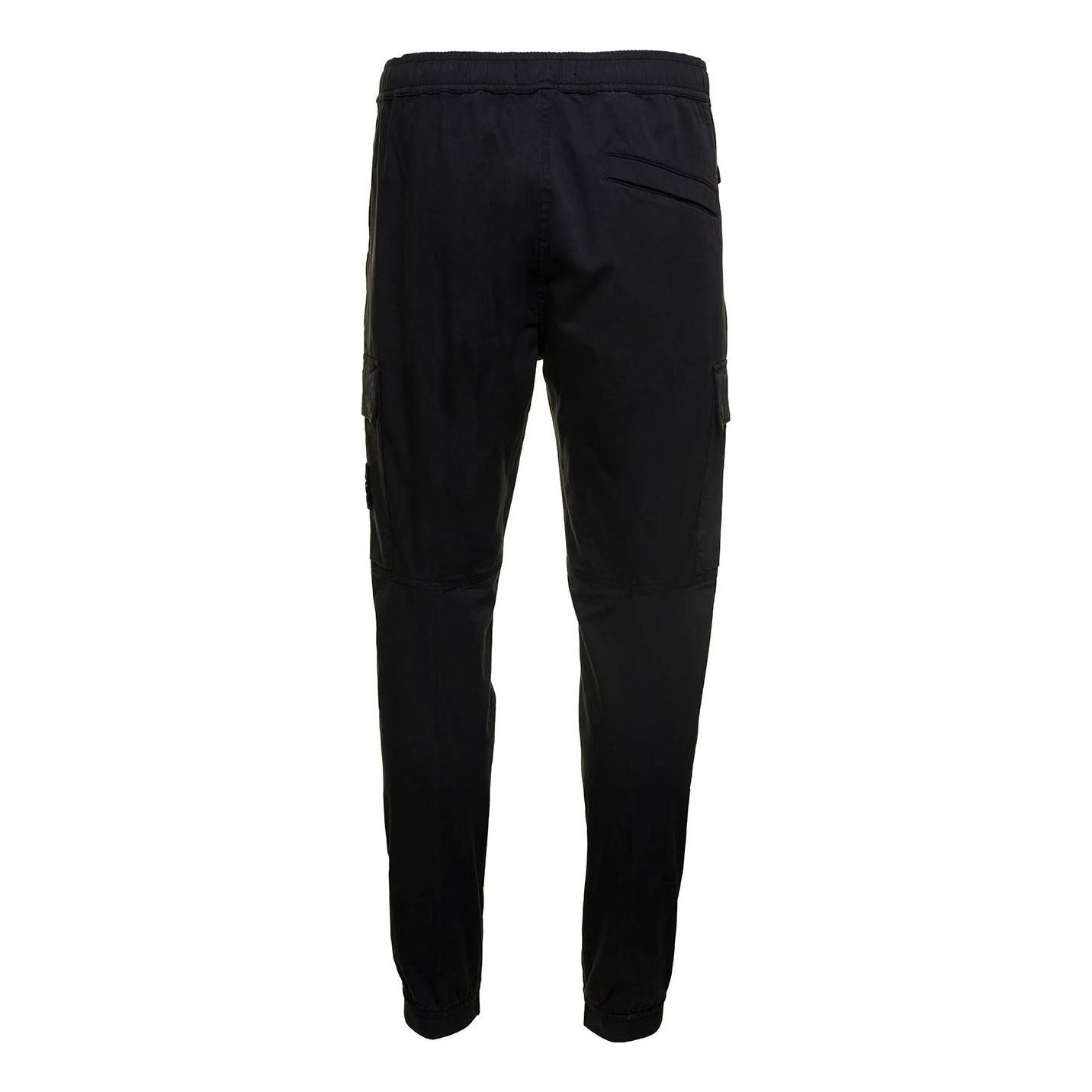 STONE ISLAND Logo Patch Cargo Pants 'Black' 791531314-A0029