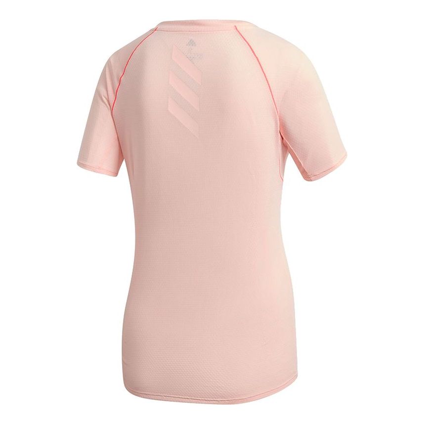(WMNS) adidas Own The Run T-Shirt Asia Sizing 'Pink' FT6451