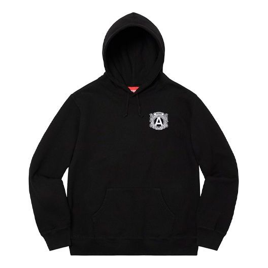 Supreme Anti Hooded Sweatshirt 'Black White' SUP-FW20-344