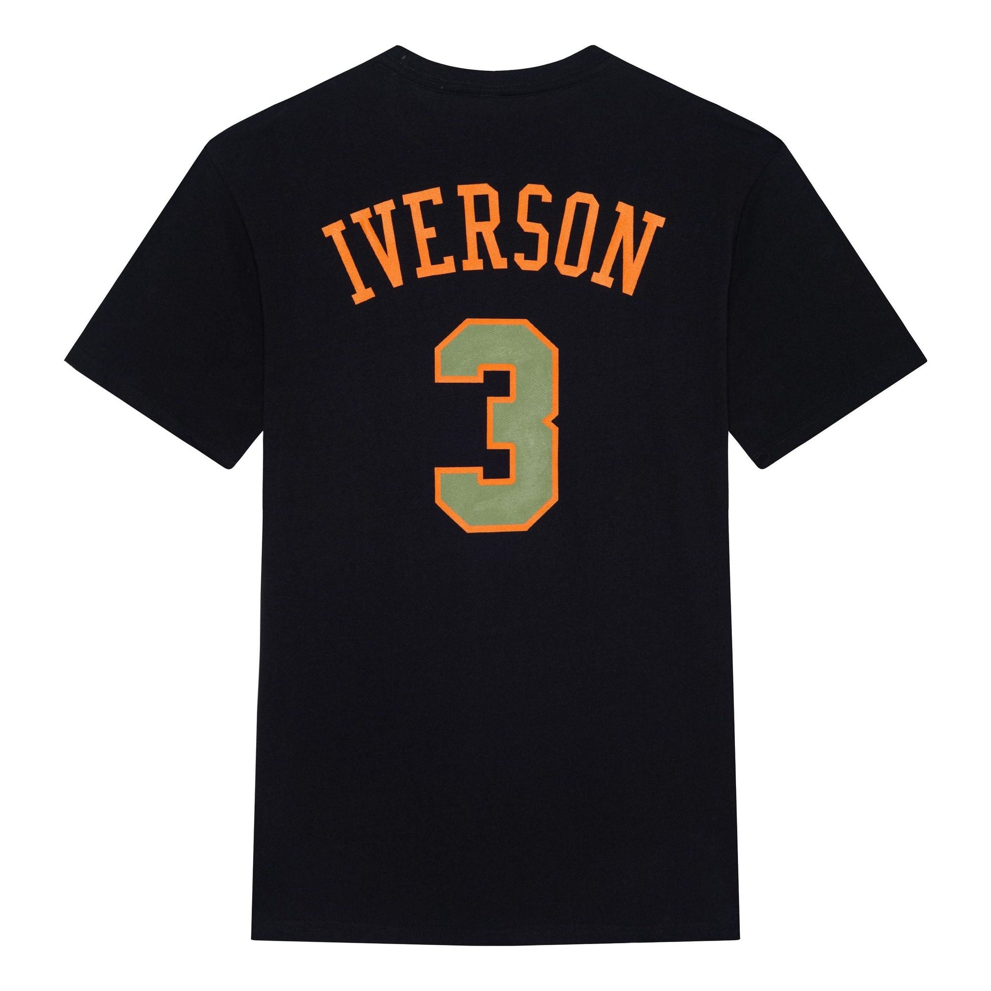 Mitchell & Ness x NBA Philadelphia 76ers Script T-shirt 'Allen Iverson 3' BNN3DP22083-P76BLCKAIV