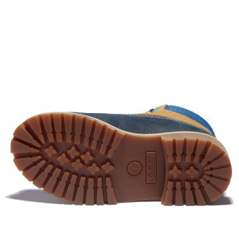 (GS) Timberland Premium 6 Inch Waterproof Boots 'Wheat Blue Navy' A2F3U