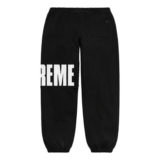 Supreme Rib Sweatpants 'Black White' SUP-FW20-381