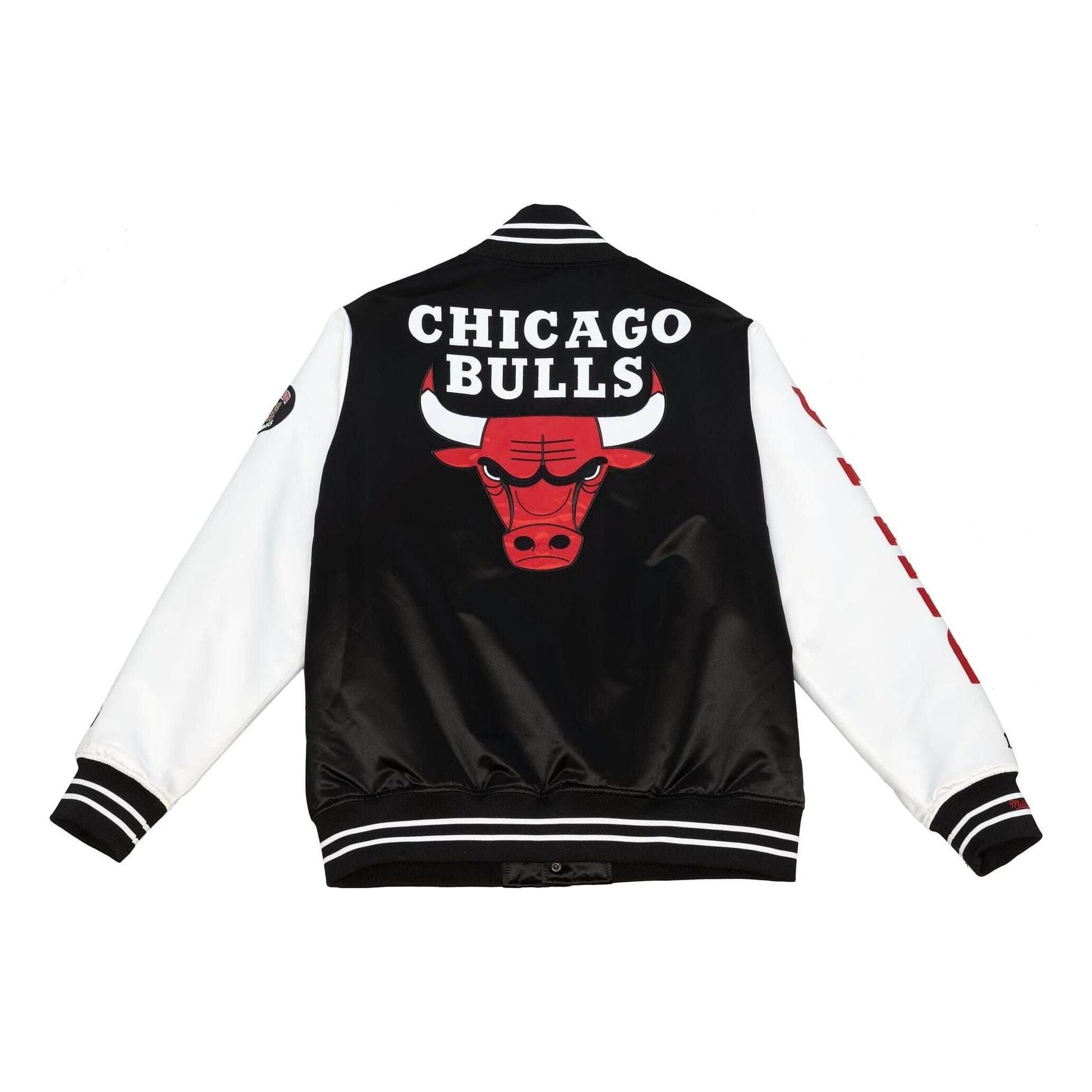 Mitchell & Ness x NBA Team Origins Varsity Satin Jacket 'Chicago Bulls' OJBF4854-CBUYYPPPBKWH