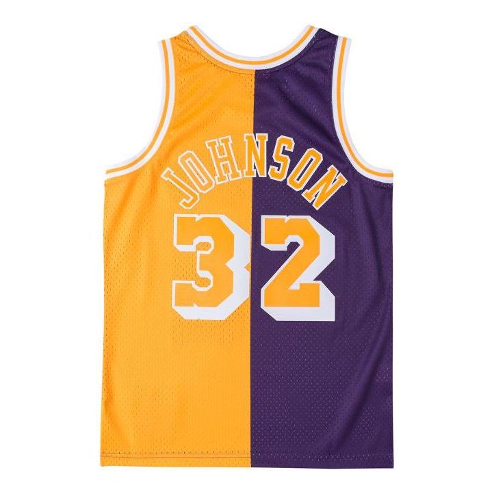 Mitchell & Ness x NBA Los Angeles Lakers 1984-85 Split Swingman Jersey 'Magic Johnson 32' SMJY4845-LAL96SONBLWH