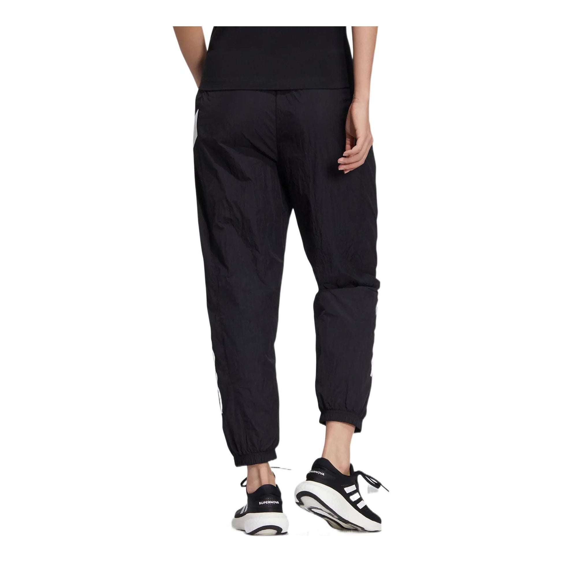 (WMNS) adidas UST Woven Pants Asia Sizing 'Black White' HM5280