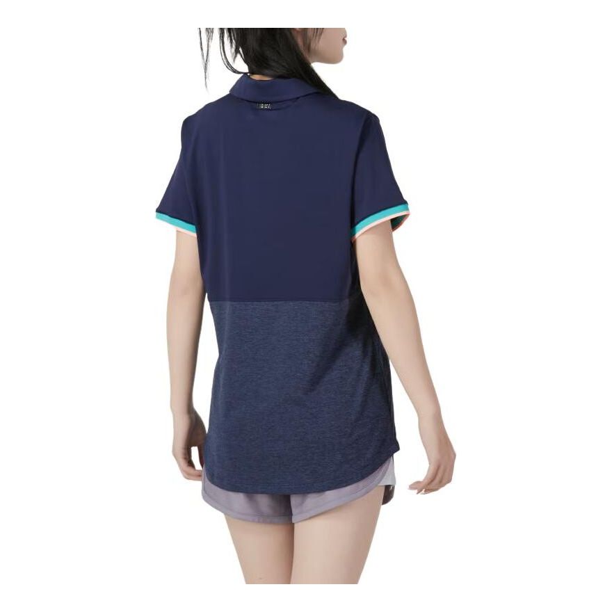 (WMNS) Under Armour Zinger Point Polo Shirt 'Midnight Navy' 1370135-410