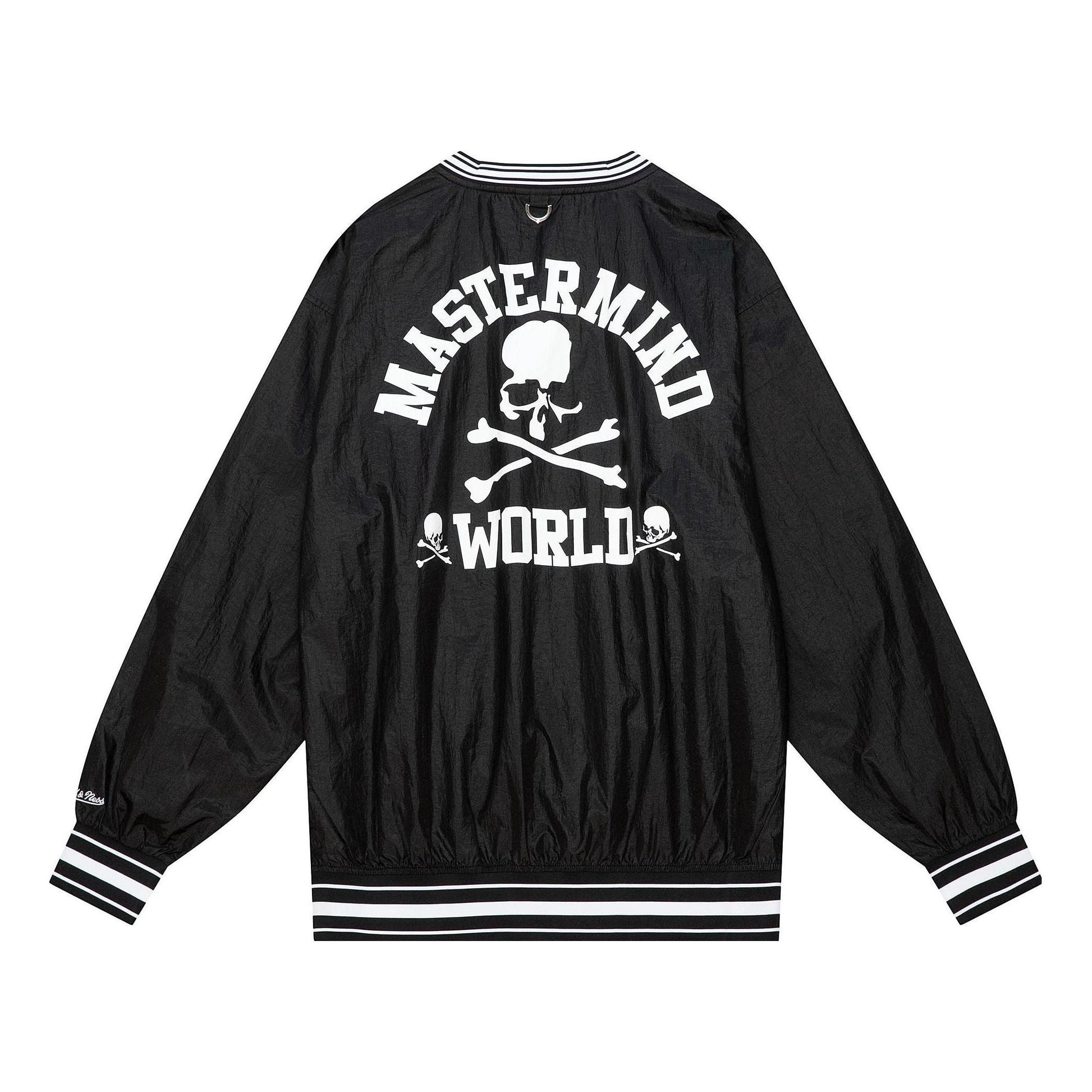 Mitchell & Ness x Mastermind Nylon Pullover Sweatshirt 'Black' TVNC5243-CLBYYPPPBLCK