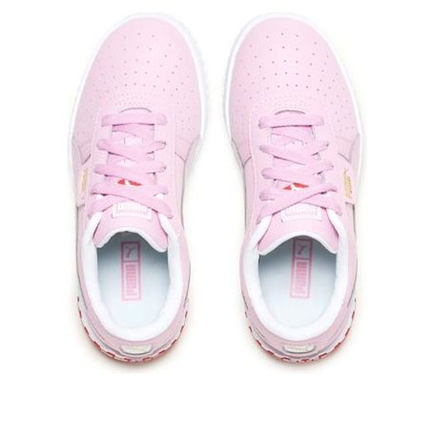 (GS) PUMA Cali Lace Up 'Pink White' 369698-01