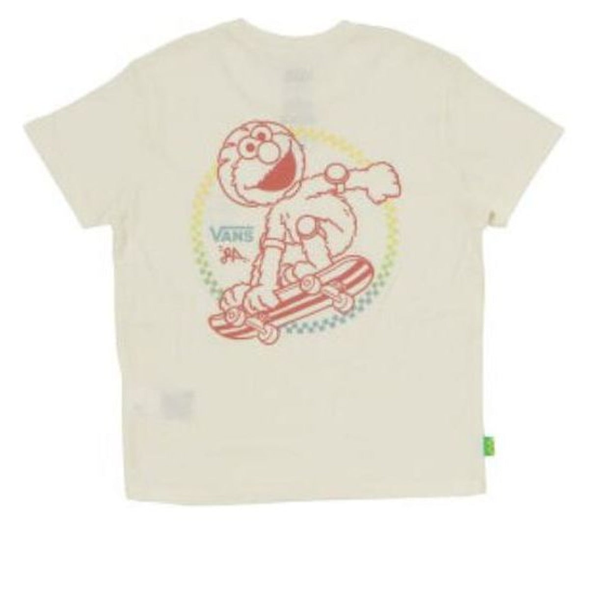 (GS) Vans Little Lizzie x Sesame Street T-Shirt 'White Red' VN0007BSFS8