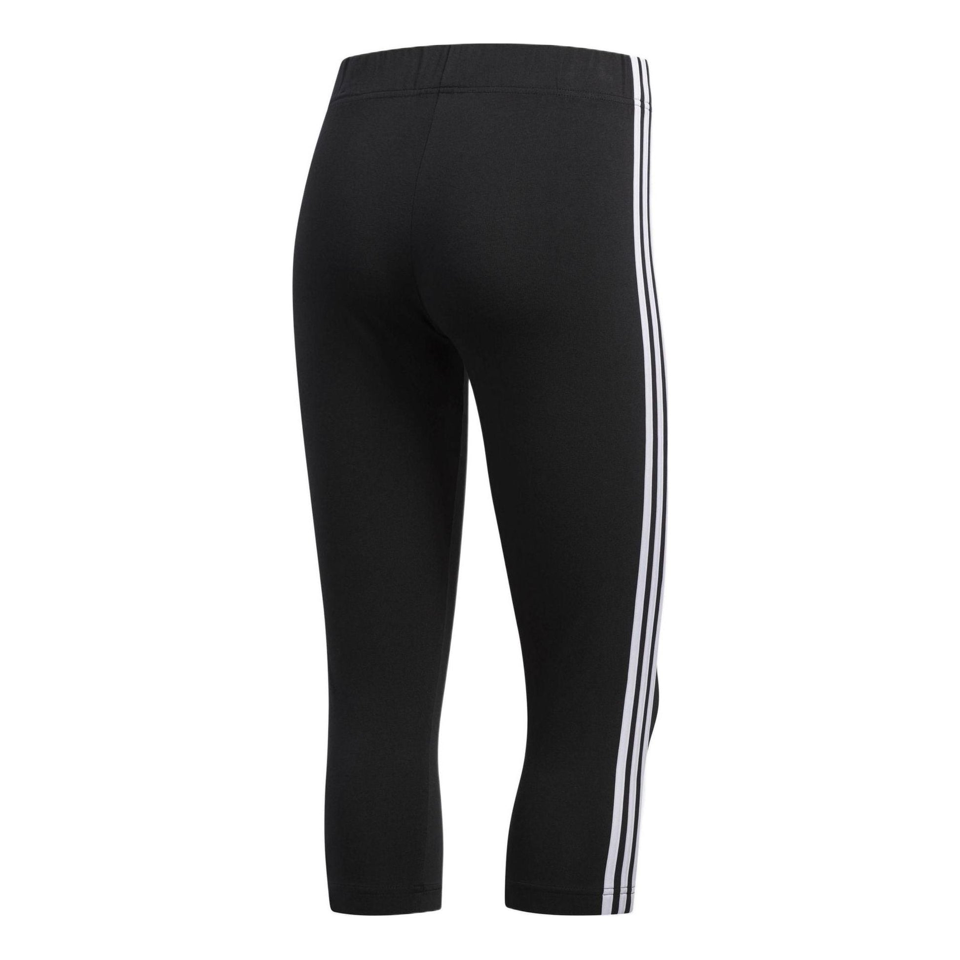 (WMNS) adidas 3-Stripes 3/4 Tights Asia Sizing 'Black White' DZ8467
