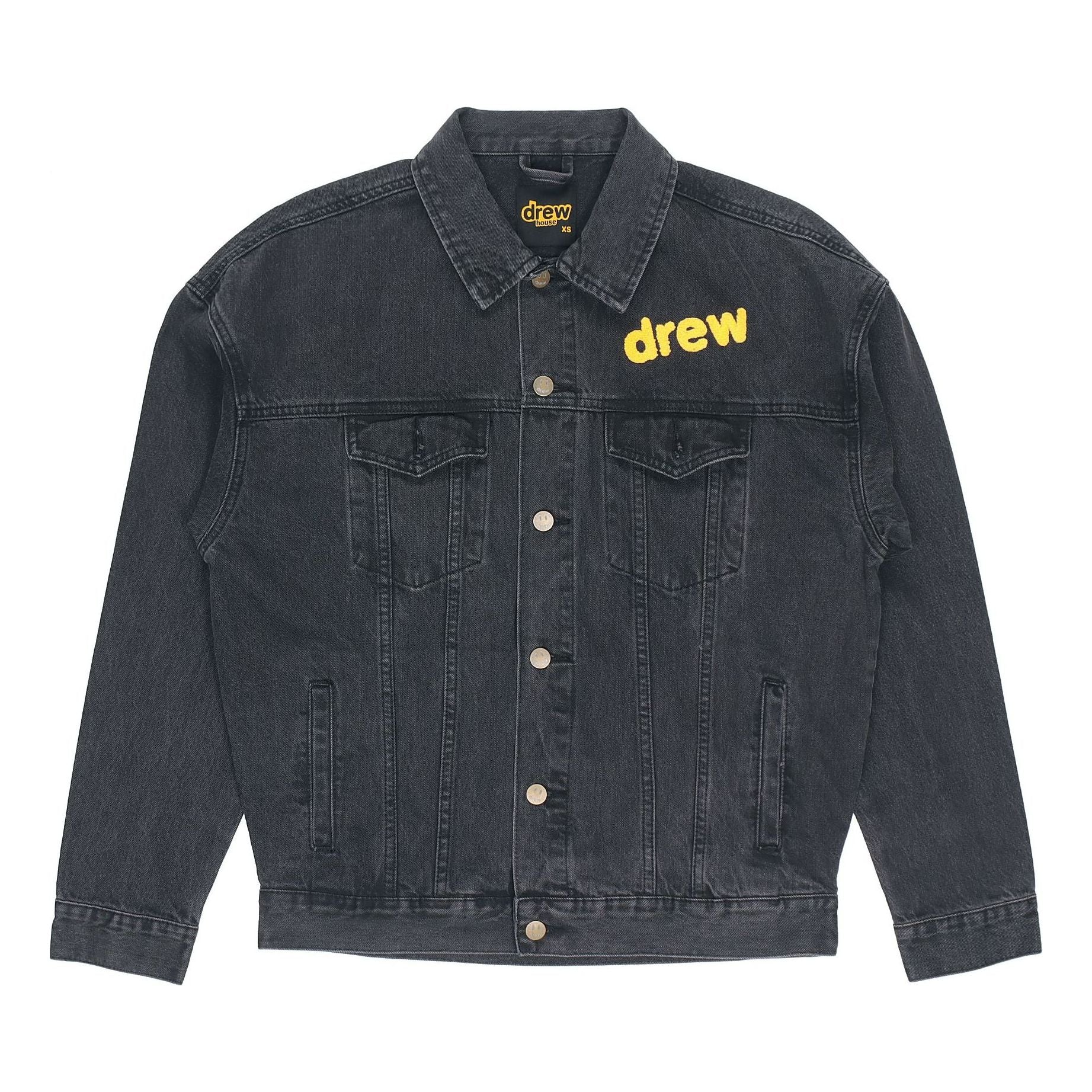Drew House Chenille Mascot Patch Trucker Jacket 'Black' DR-SS20-016