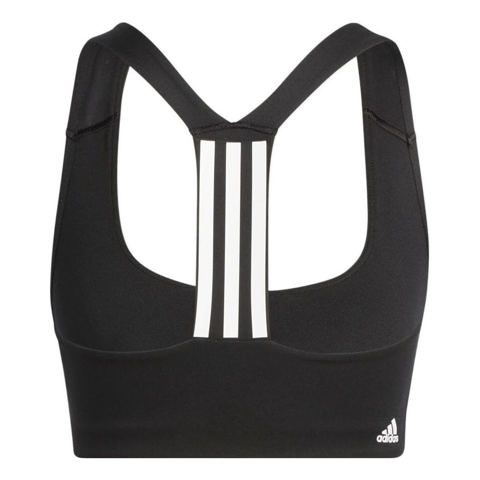 (WMNS) adidas Powerimpact Training Medium-Support Bra 'Black White' HE9063