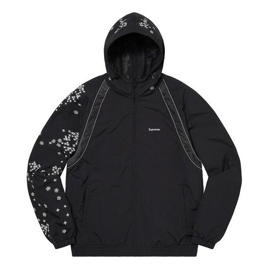 Supreme AOI Glow-In-the-Dark Track Jacket 'Black White' SUP-SS22-167