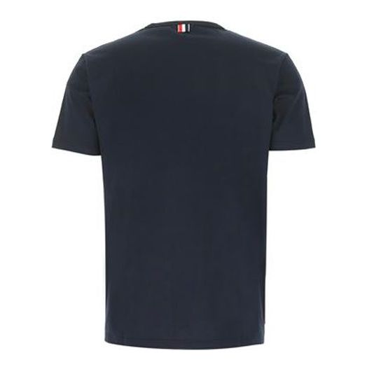 THOM BROWNE Short Sleeve T-Shirt 'Navy' MJS010A-01454-415