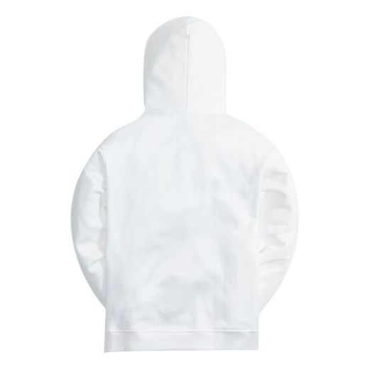KITH Hebrew Script Box Logo Hoodie 'White' KHM030261-101